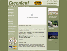 Tablet Screenshot of greenleaflawnandlandscape.com